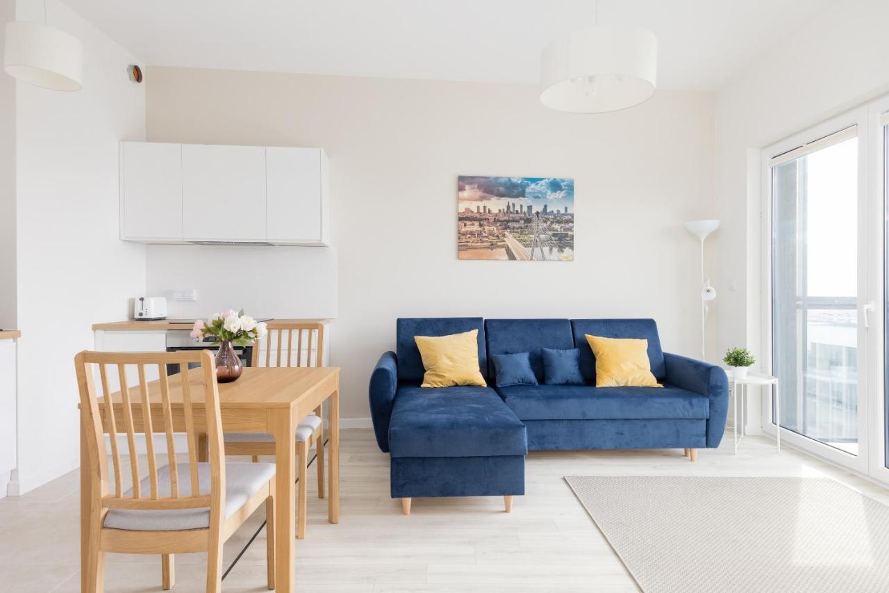 Wola Chic Blue Apartment Warsawa Bagian luar foto