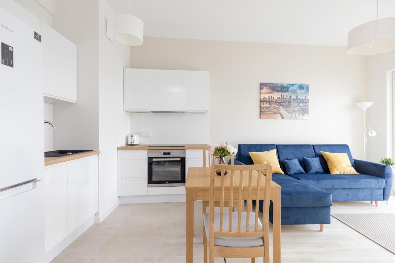 Wola Chic Blue Apartment Warsawa Bagian luar foto
