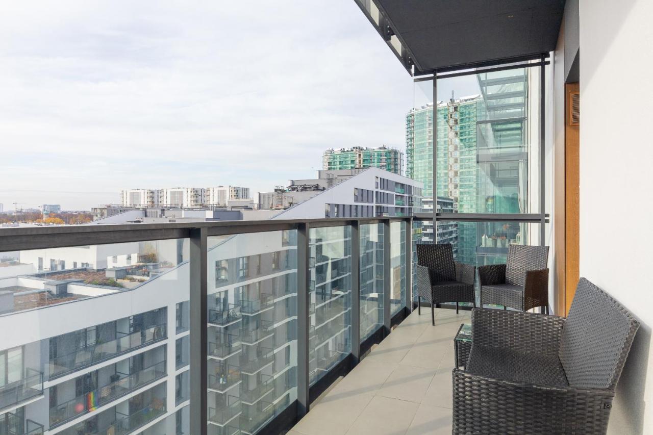 Wola Chic Blue Apartment Warsawa Bagian luar foto